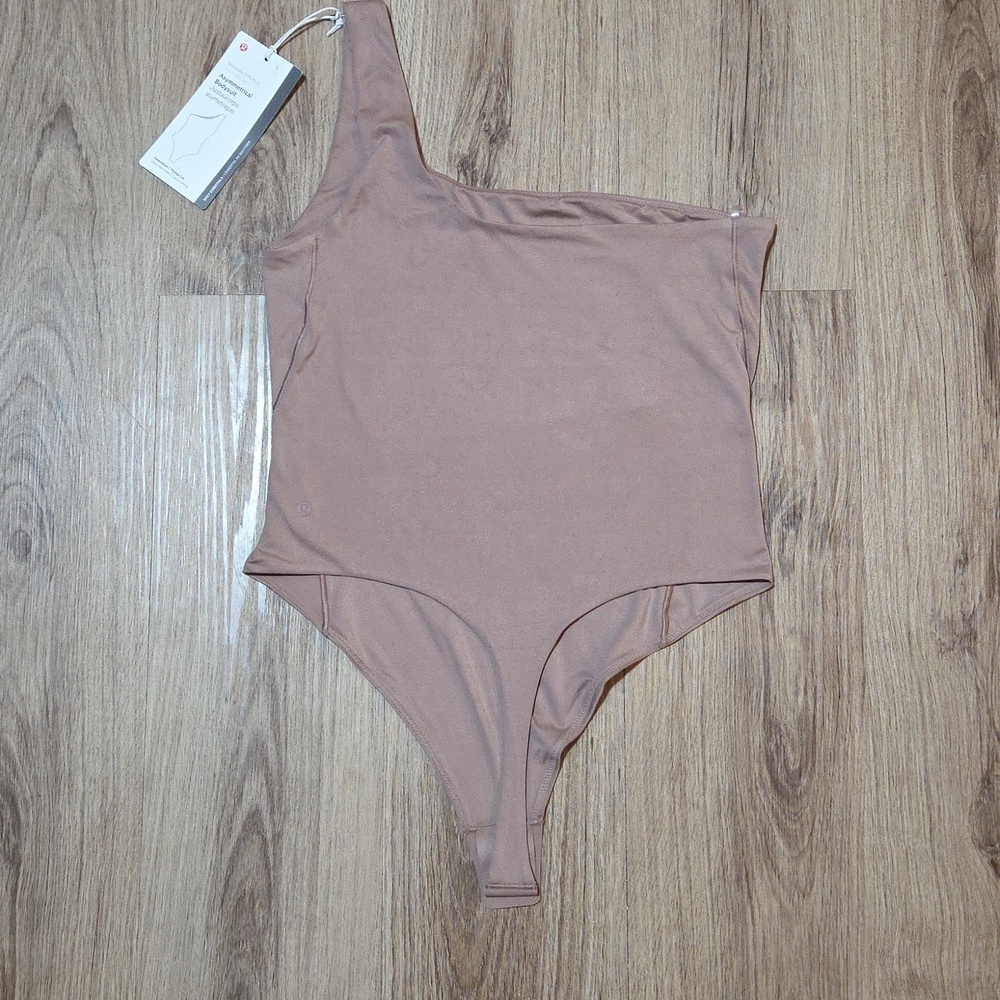 Lululemon Wundermost Ultra-Soft Nulu Asymmetrical Bodysuit *Twilight Rose Size L